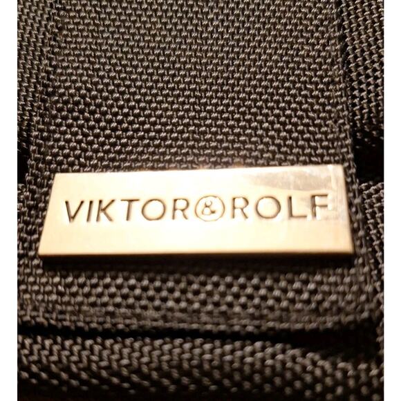 VIKTOR & ROLF KLM Inflight Zippered Folding Pouch Wristlet Black Never Used - Picture 3 of 12
